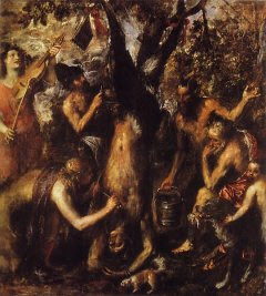 The Flaying of Marsyas, Titian 1570s